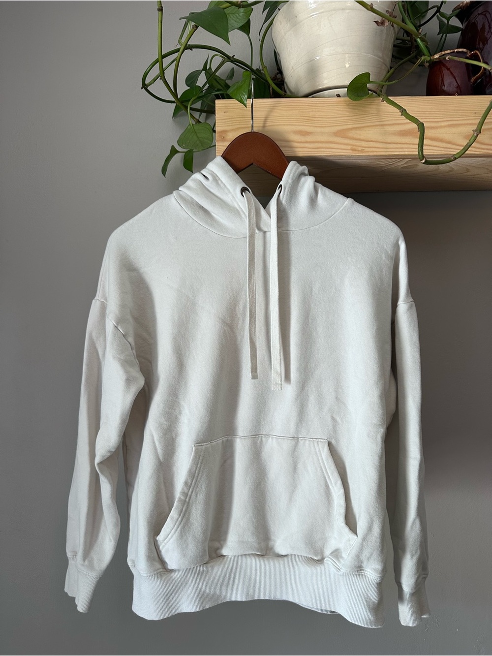 Women’s White Pullover Hoodie - Classic Casual Hoodie
